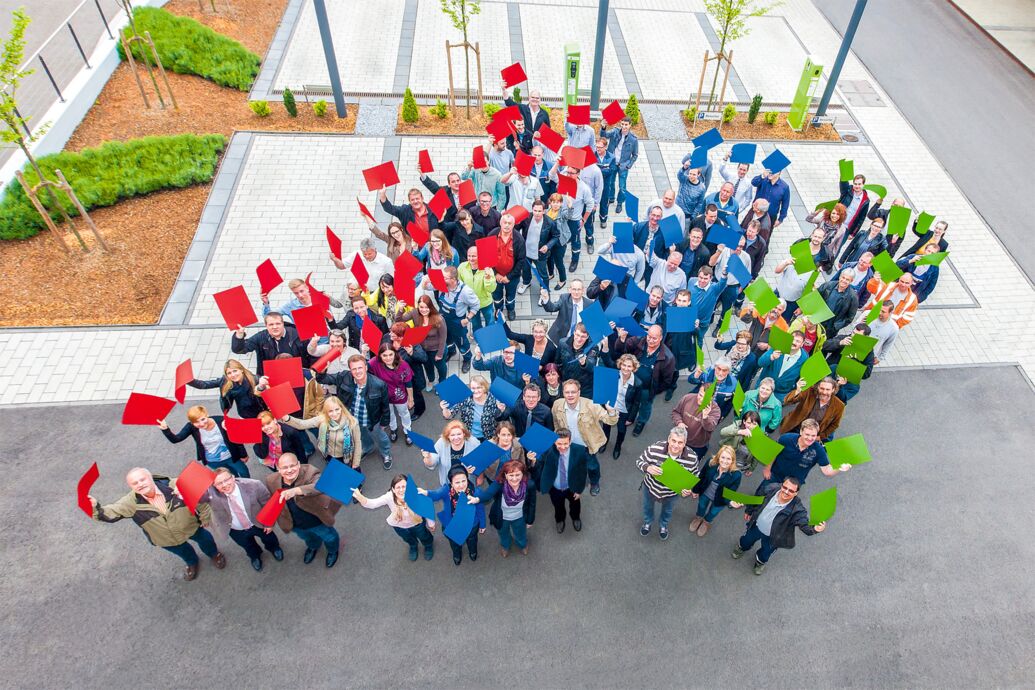 Gruppenbild von Stadtwerke Mitarbeitern